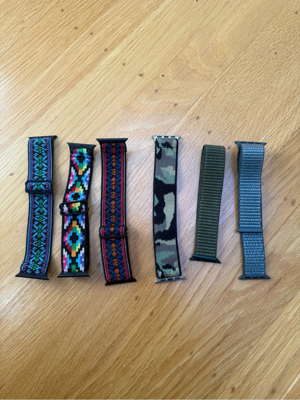 Assorted Braided & Nylon Apple Watch Bands - Multicolor
